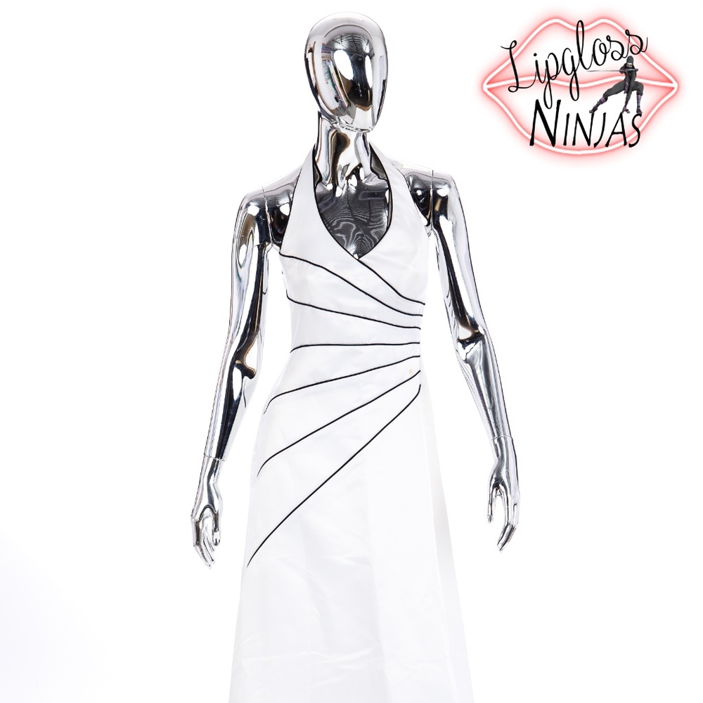 Black & White floor length gown